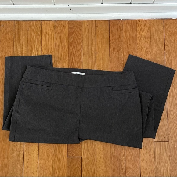 JUST IN Charcoal Stretch Trousers Liz Claiborne Women’s Pants Business Casual - Picture 4 of 10